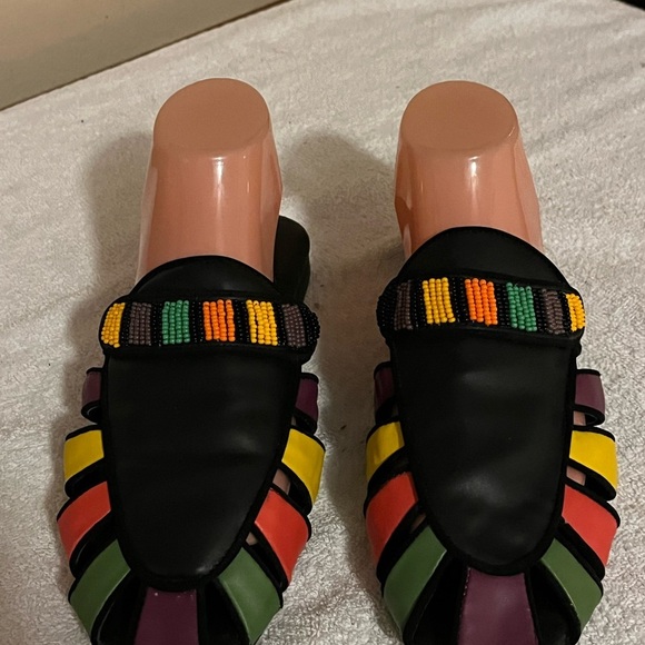 Farm Rio Colorful Sandals Sz 9 - Picture 9 of 14